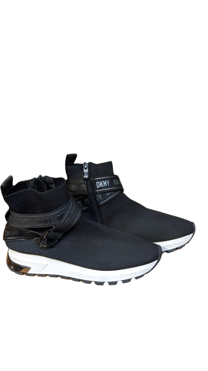 DKNY Women,s Miley Slip_On Snea High Top Sz US 6.5
